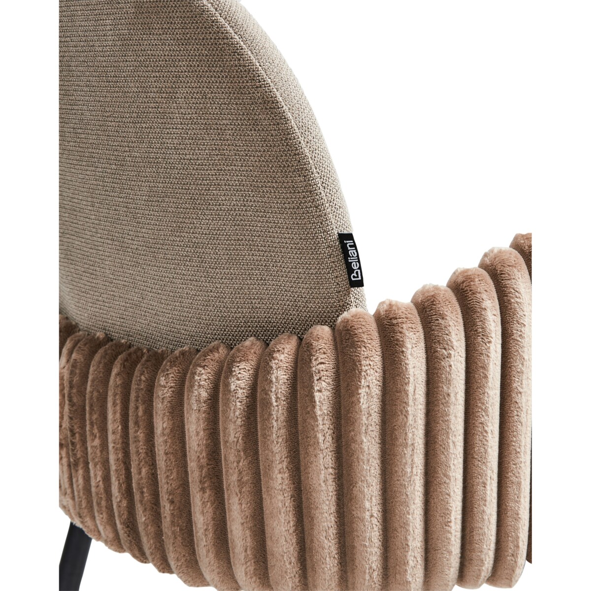 Zestaw 2 krzeseł barowych AMITY Beżowoszary