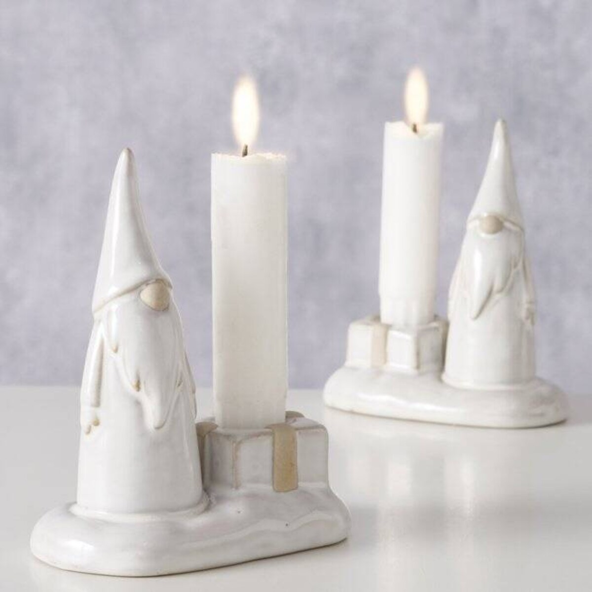 Świecznik z krasnalem 9,6x11,2 cm KABOUTER