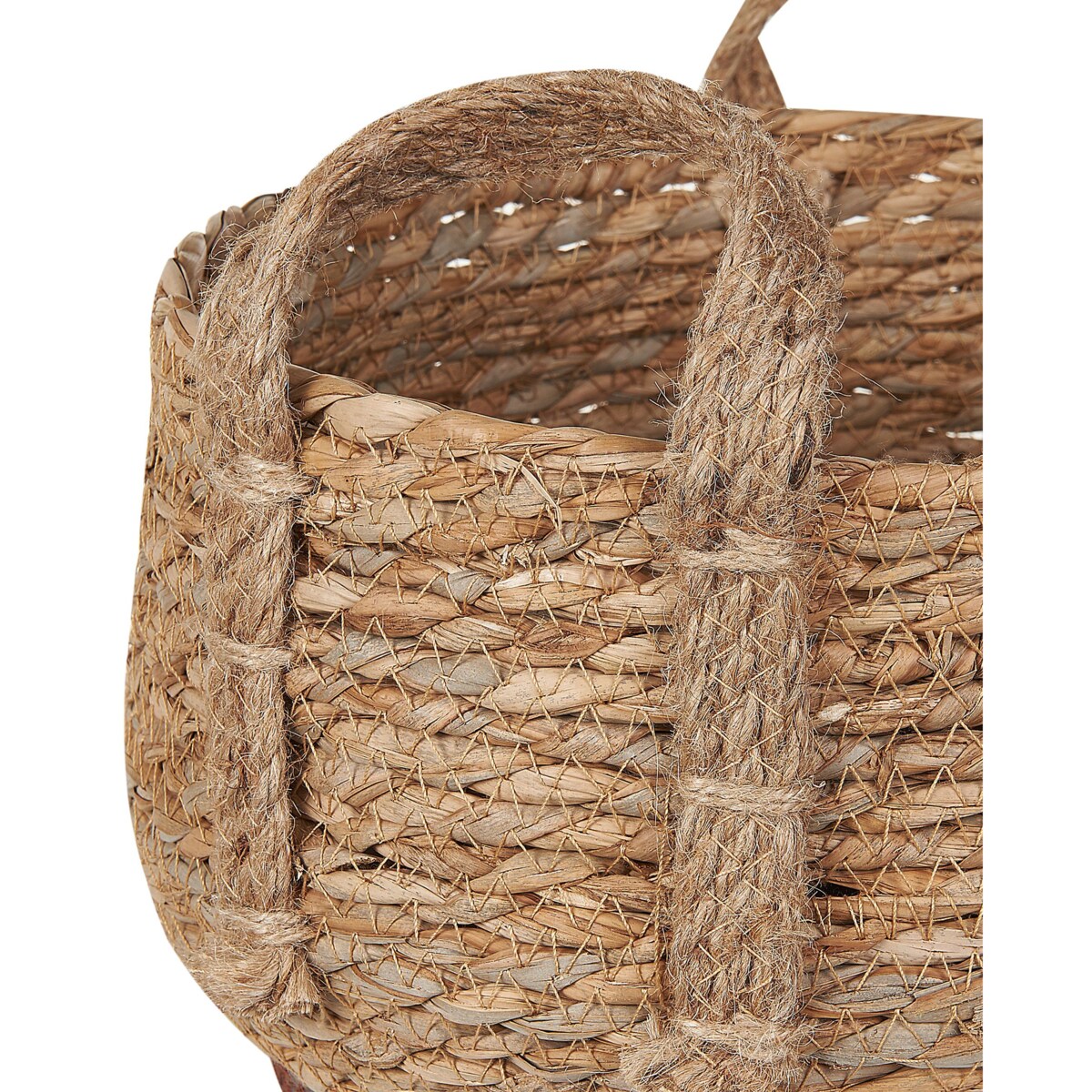 Zestaw 2 koszy na kwiaty z trawy morskiej naturalny PALADJU