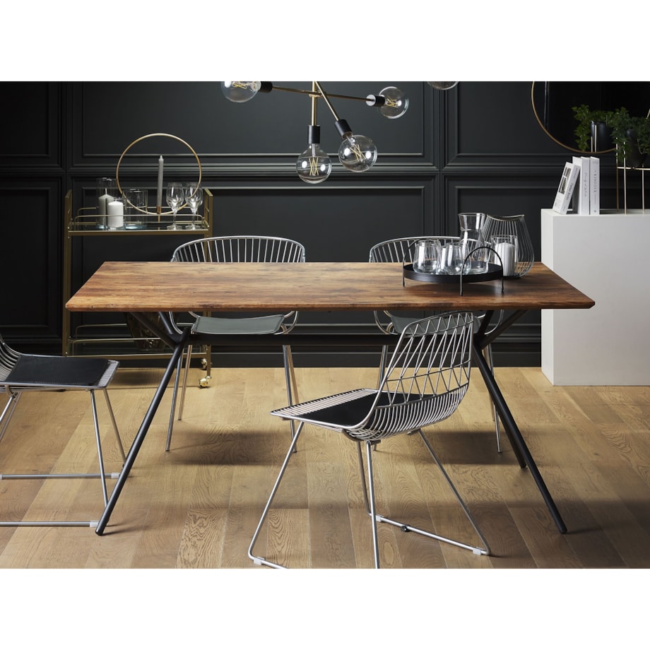 Stół do jadalni AMSTERDAM Ciemnobrązowy 160 cm 90 cm