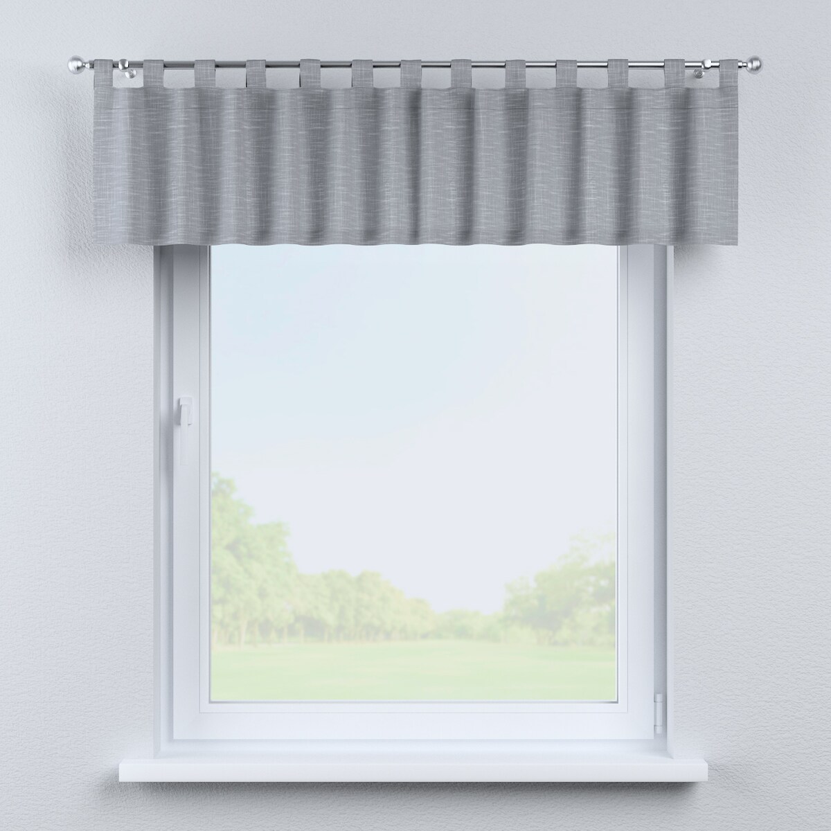 Lambrekin na szelkach 130x40 szary