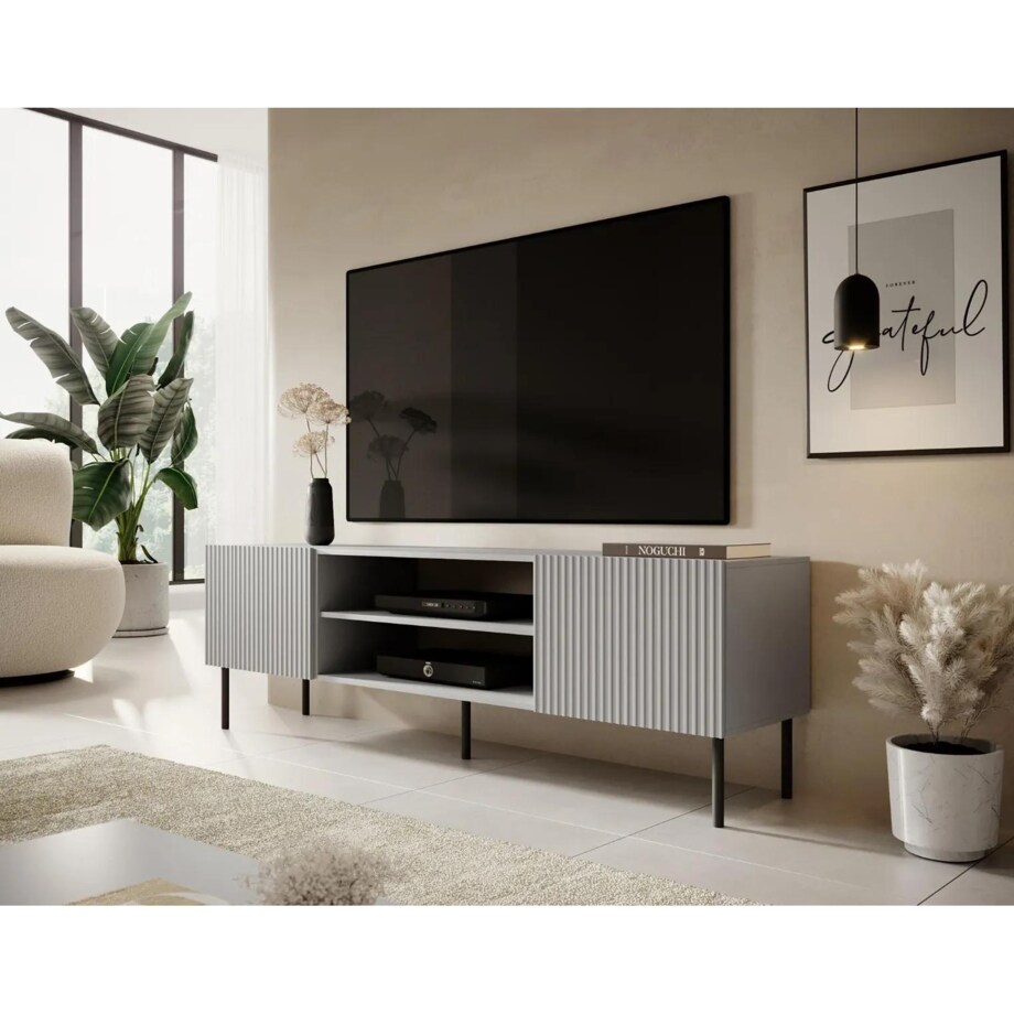 Szafka RTV ASENSIO RTV-1 180 jasnoszara