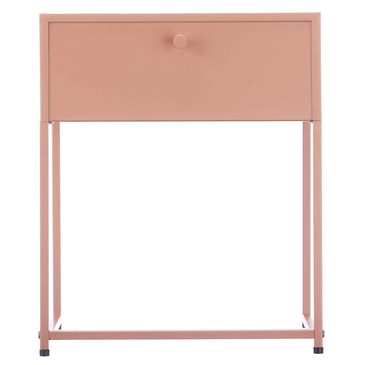 Stolik pomocniczy metalowy z szufladą, 35 x 42 x 50 cm