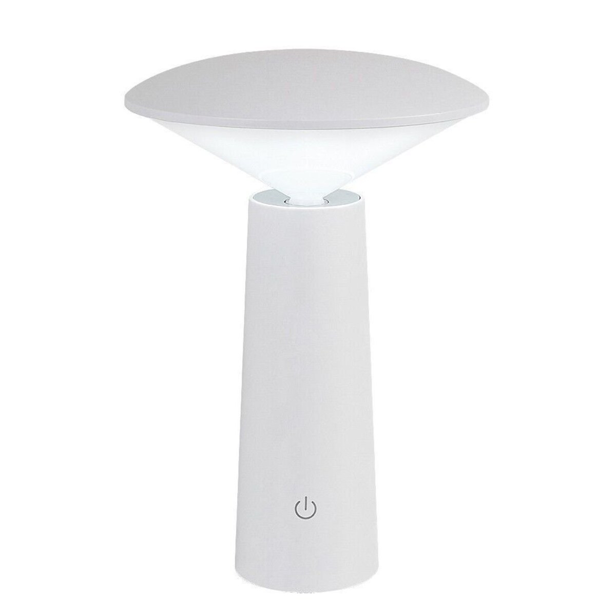 Lampa stołowa LED solarna Rabalux POLPERRO 3W biała, zewnętrzna ściemniana z regulacją barwy światła