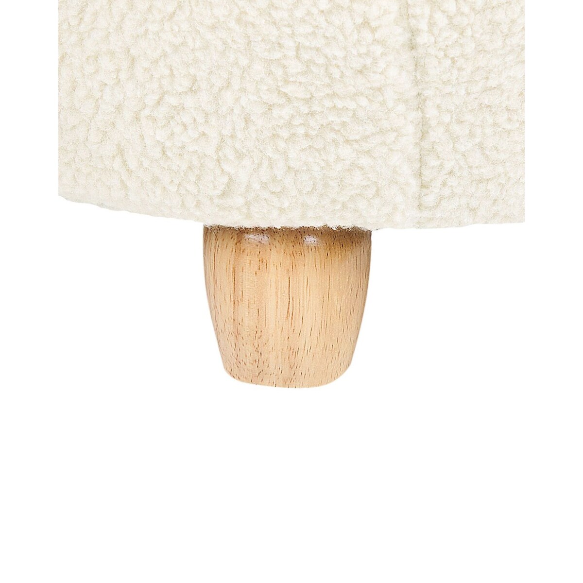 Fotel dziecięcy miś boucle biały MELBU