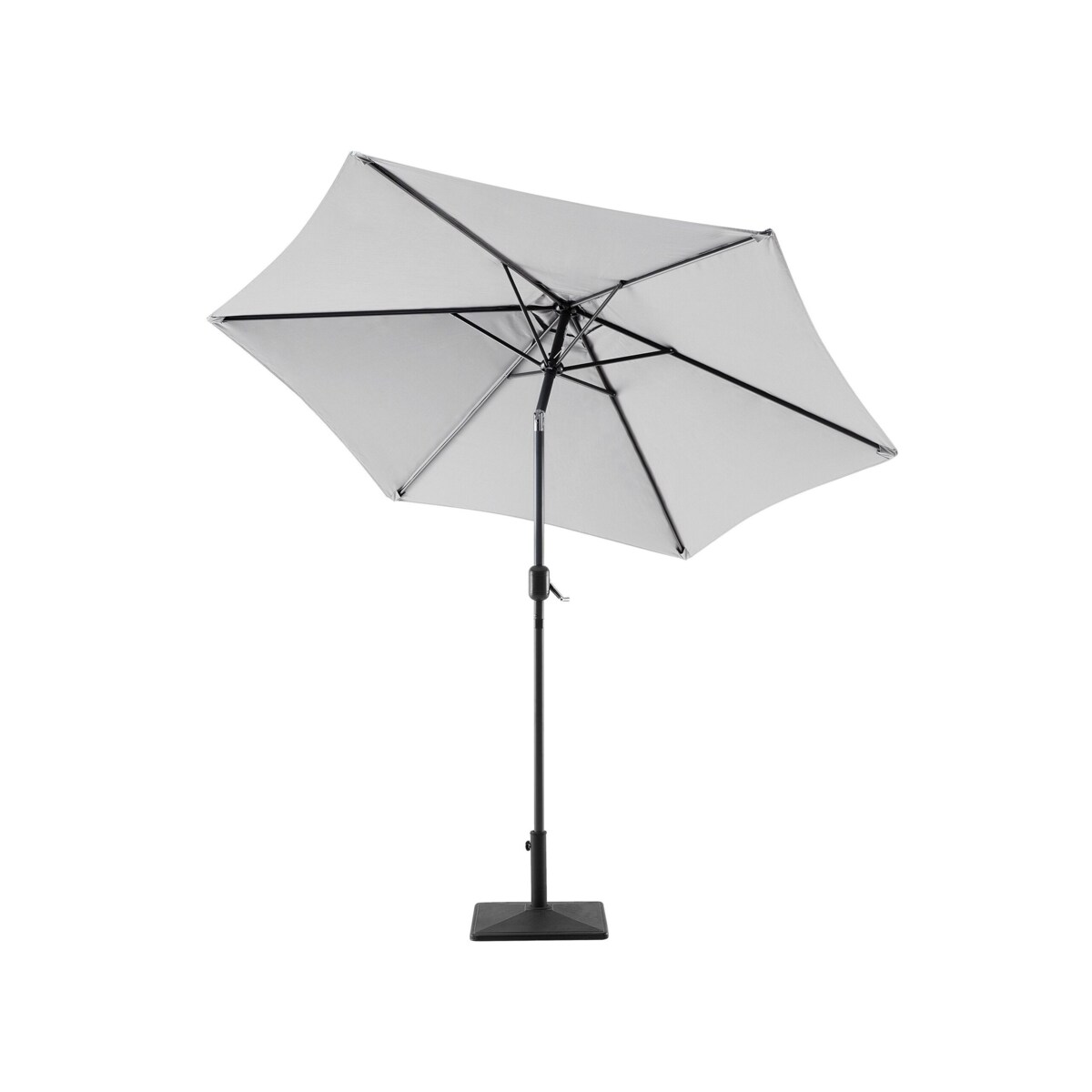 Parasol ogrodowy ⌀ 270 cm jasnoszary VARESE