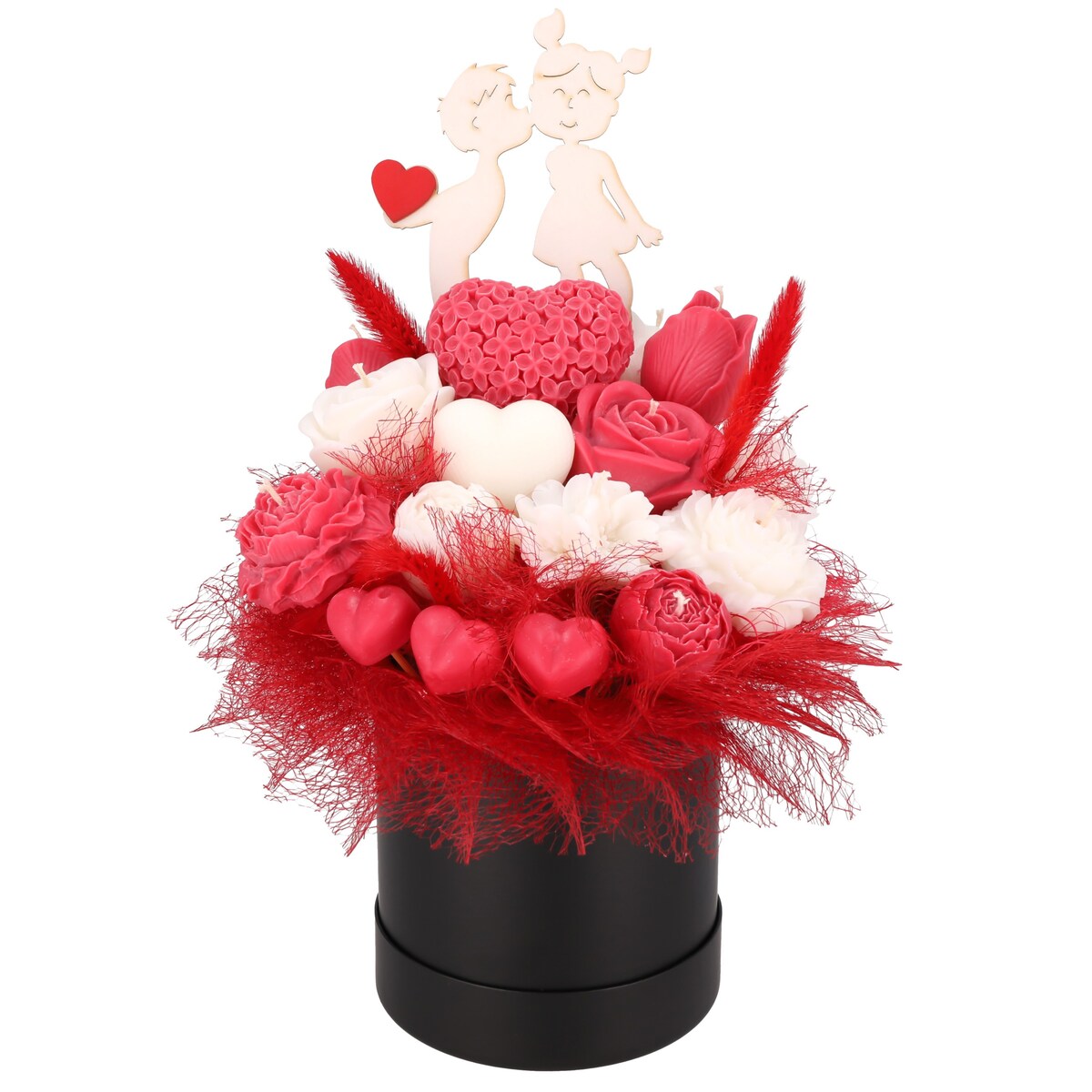 Świeca sojowa ZAPACHOWA bukiet FLOWERBOX handmade prezent CANDELA ENCANTADA