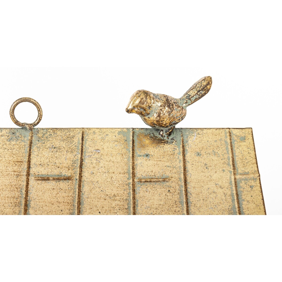 Dekoracja - metalowy domek 29,5x29x20,5 cm MUOYA