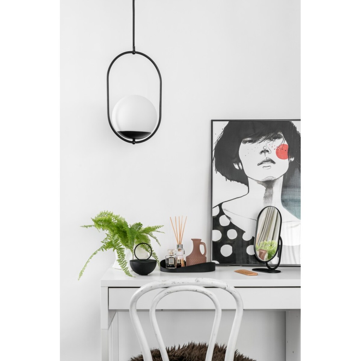 KOBAN B czarna sufitowa lampa wisząca