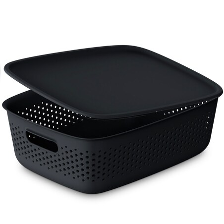 Pojemnik Plastikowy Ażurowy Pudełko Plastikowe Zamykany Z Pokrywką Box 10 L