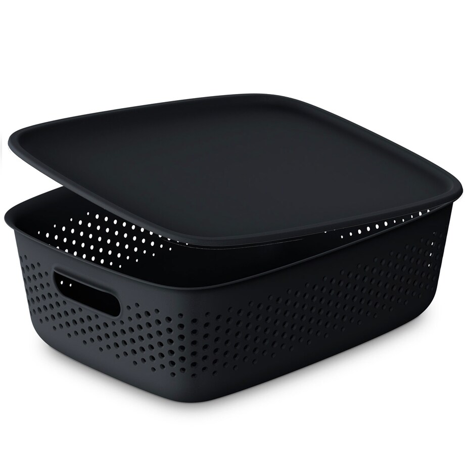 Pojemnik Plastikowy Ażurowy Pudełko Plastikowe Zamykany Z Pokrywką Box 10 L