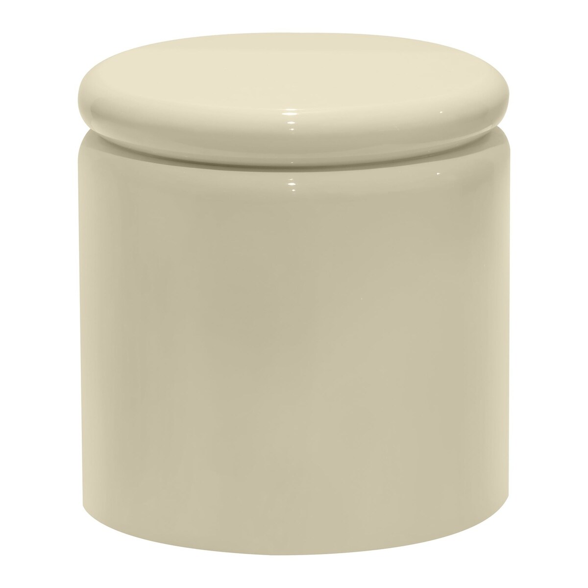 Stolik kawowy boczny Ø40 cm glossy 42,5x40x40 cm RULLO jasnobeżowy