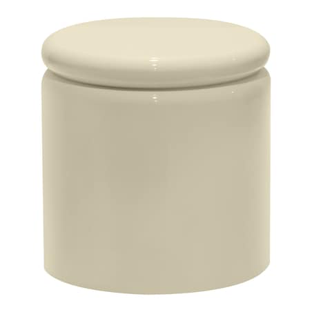 Stolik kawowy boczny Ø40 cm glossy 42,5x40x40 cm RULLO jasnobeżowy