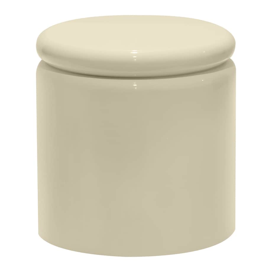 Stolik kawowy boczny Ø40 cm glossy 42,5x40x40 cm RULLO jasnobeżowy