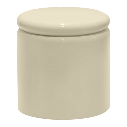 Stolik kawowy boczny Ø40 cm glossy 42,5x40x40 cm RULLO jasnobeżowy