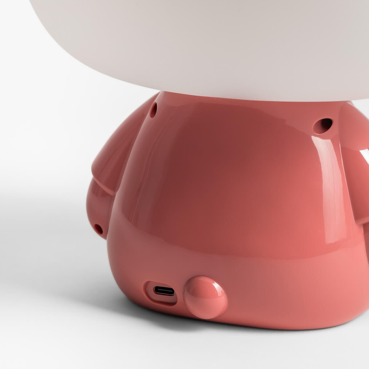 Stołowa lampka dekoracyjna Hippo KDR-613B-PK Zumaline LED 3W 4000K różowa biała