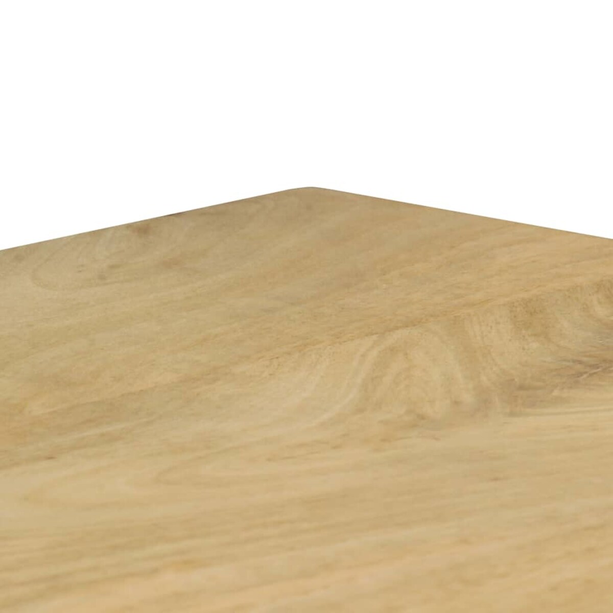 vidaXL Stół jadalniany, 115x55x76 cm, lite drewno mango i stal