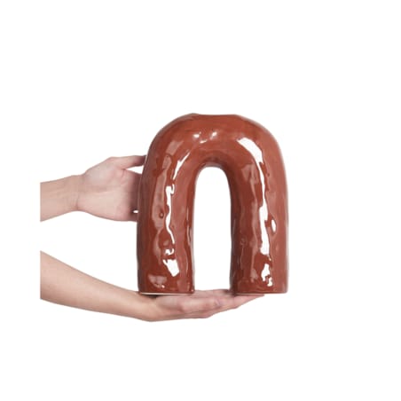 Kamionka Wazon na kwiaty 29 cm Brązowy PERCH