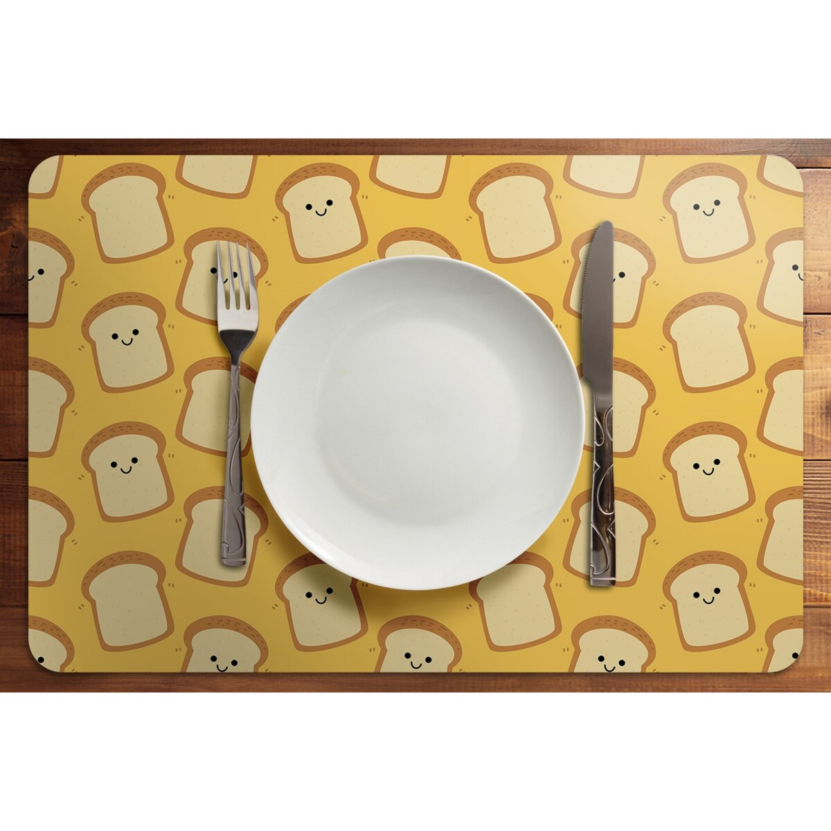 Komplet mat pod talerz Wesołe tosty, 6 szt. 45x30cm
