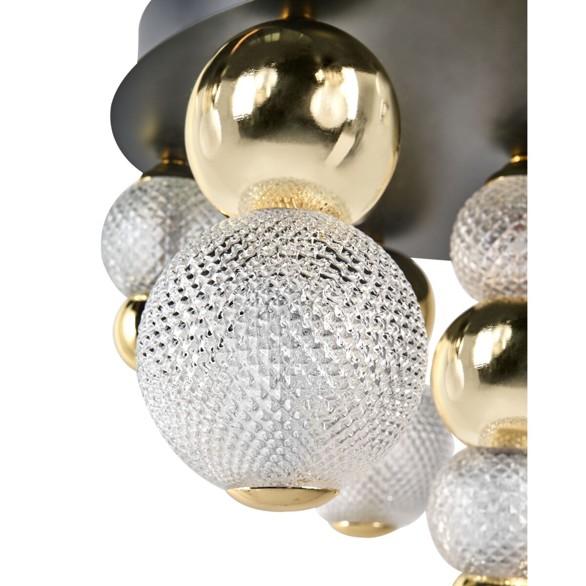 Lampa sufitowa LED SORA Szkło Złoty