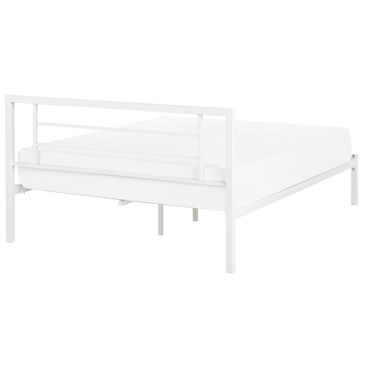 Łóżko Metal CUSSET 140 x 200 cm Biały