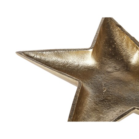Zestaw 2 pater dekoracyjnych Gwiazda BANTEN Metal Złoty