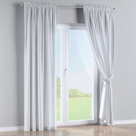 Zasłona na kanale z grzywką 1 szt. 130x245 biały