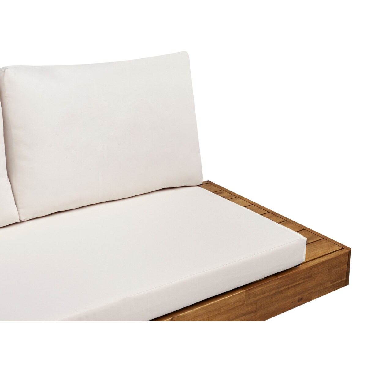 Sofa dwuosobowa MARETTIMO Certyfikowane drewno akacjowe Jasne drewno