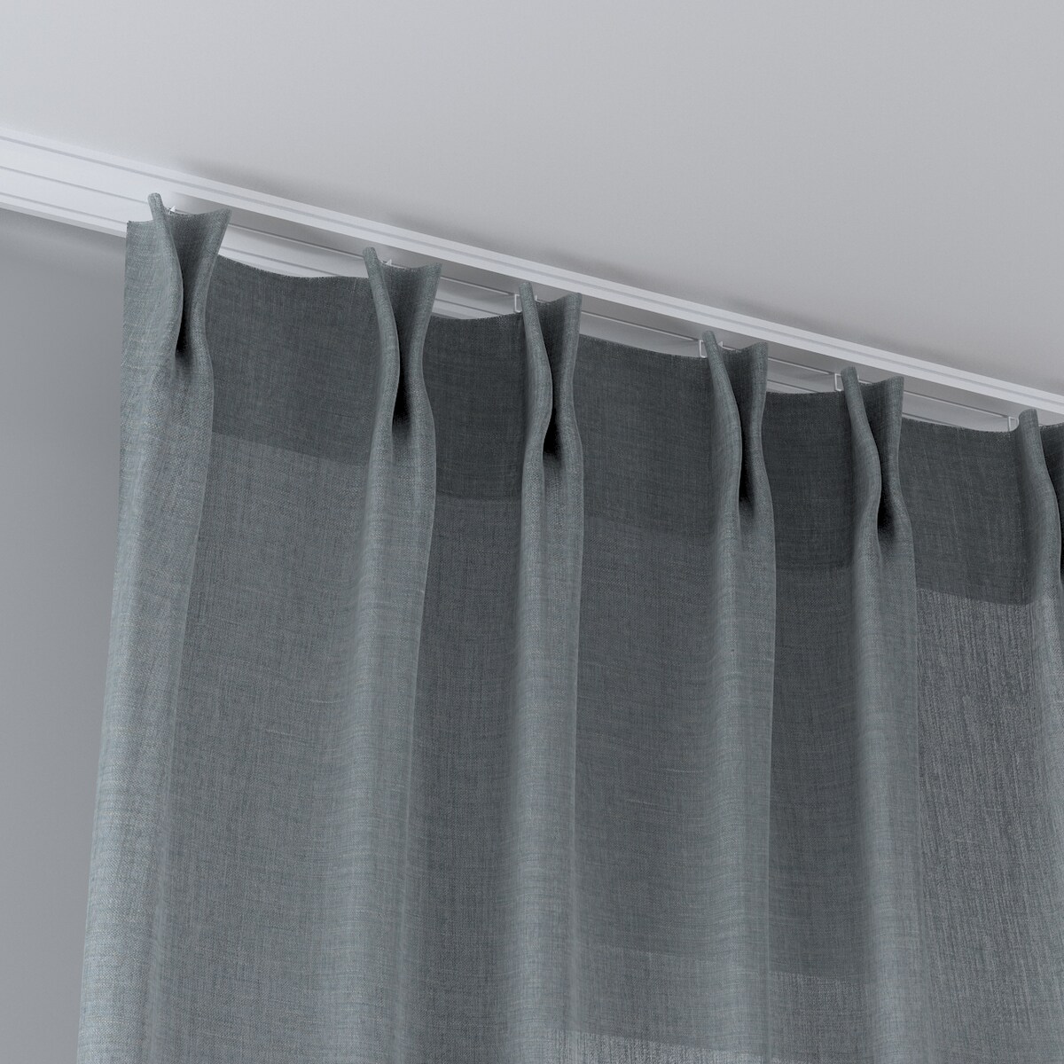 Zasłona na haczykach flex podwójnych 130x245 szałwiowy