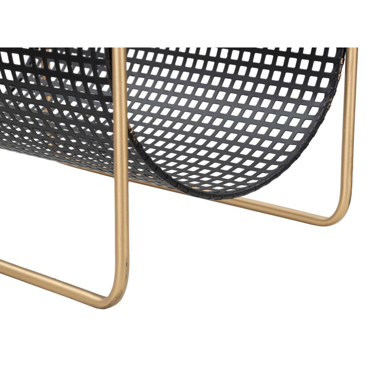 Gazetnik metalowy FASHION, z drewnianą rączką