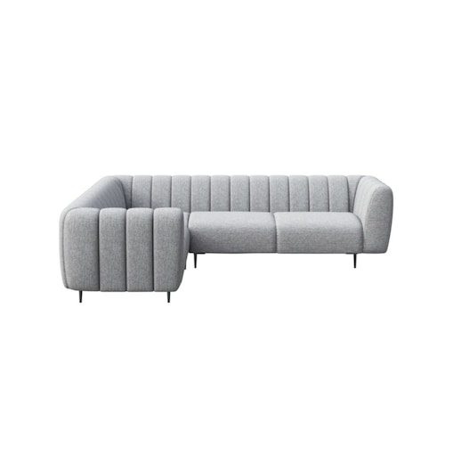 Shel Sofa narożna - jasnoszara