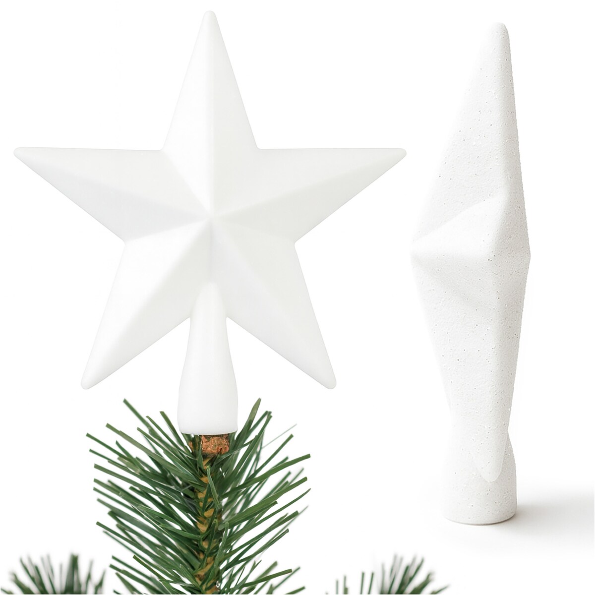 Gwiazda Na Czubek Choinki Brokatowa Na Choinkę Szpic Dekoracja Świąteczna