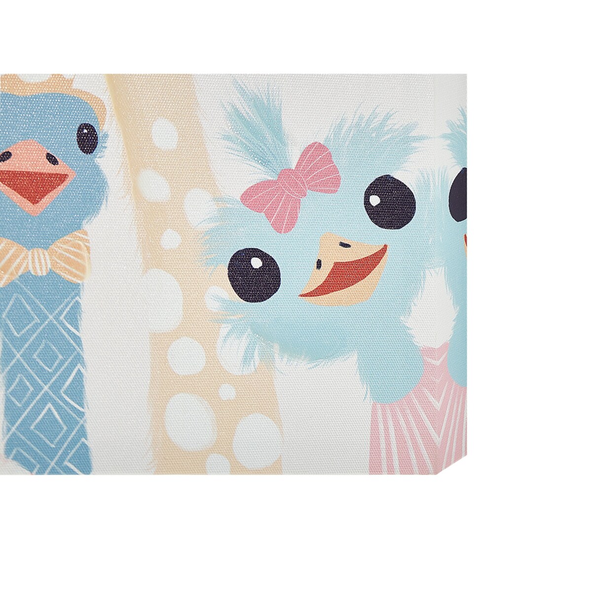 Zestaw 3 obrazów na płótnie zwierzęta 30 x 30 cm kolorowy TILLIA