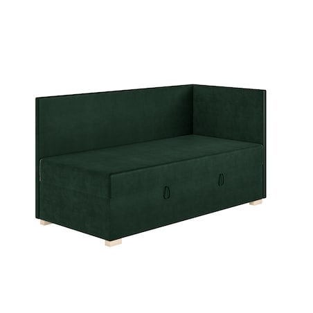 Mesonica Łóżko Flexi, zielone, 90x200, Prawostronne