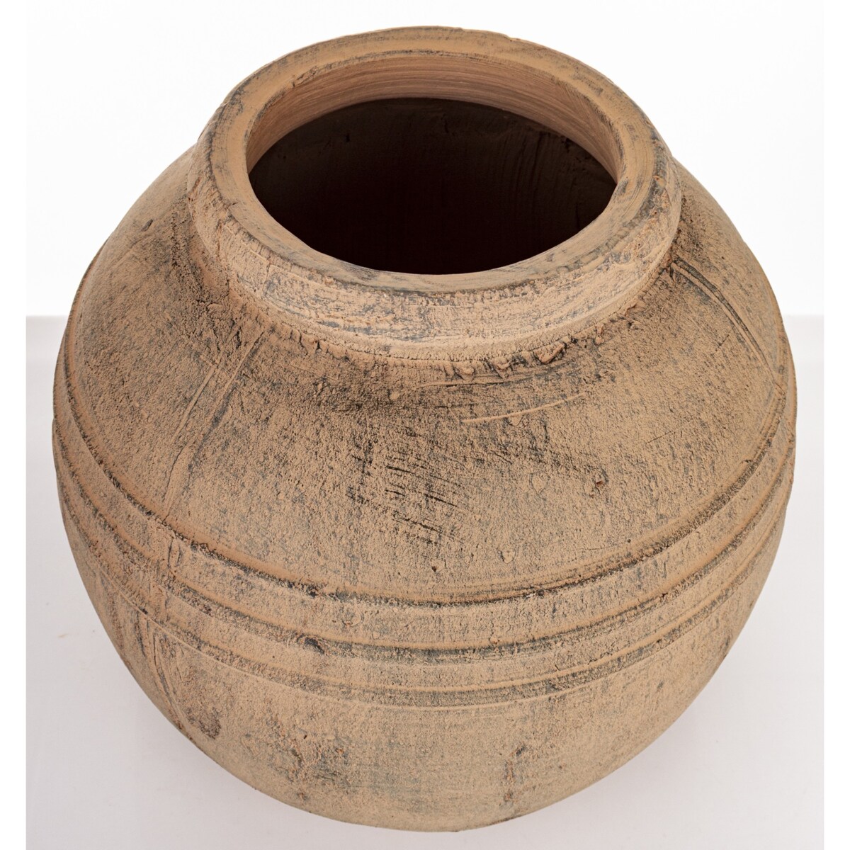Wazon ceramiczny 31x30x30 cm VAASE brązowy