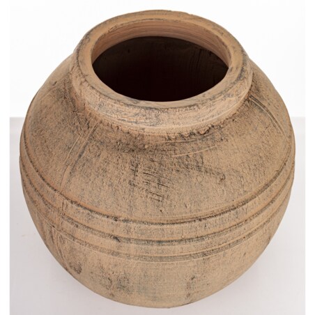 Wazon ceramiczny 31x30x30 cm VAASE brązowy