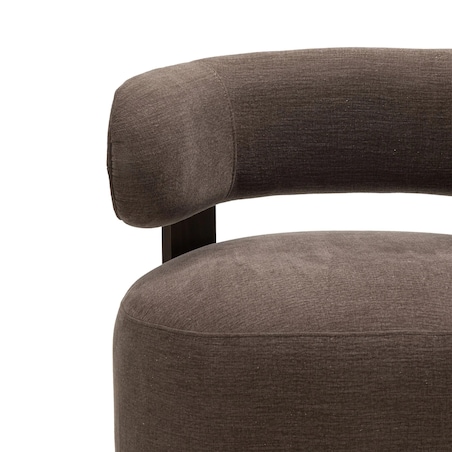 Fotel wypoczynkowy z drewna jesionowego 74x75x73 cm MALICO espresso