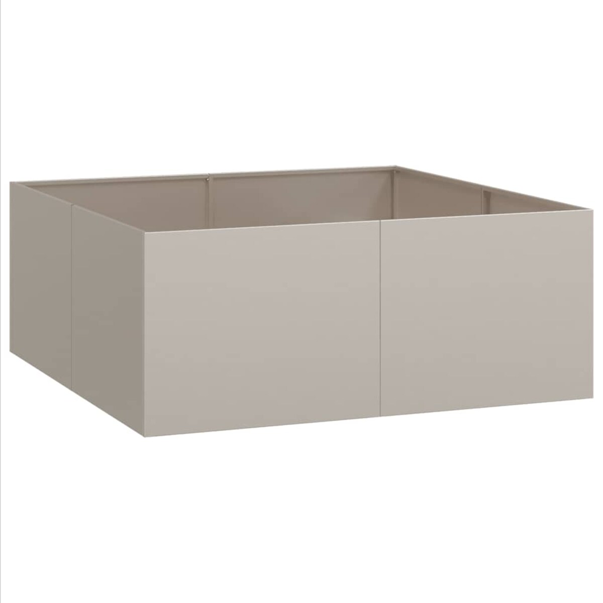 vidaXL Doniczka Rusty 100x100x40 cm Stal nierdzewna