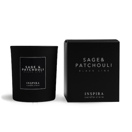 Świeca zapachowa Black Sage & Patchouli, 390 g, INSPIRA