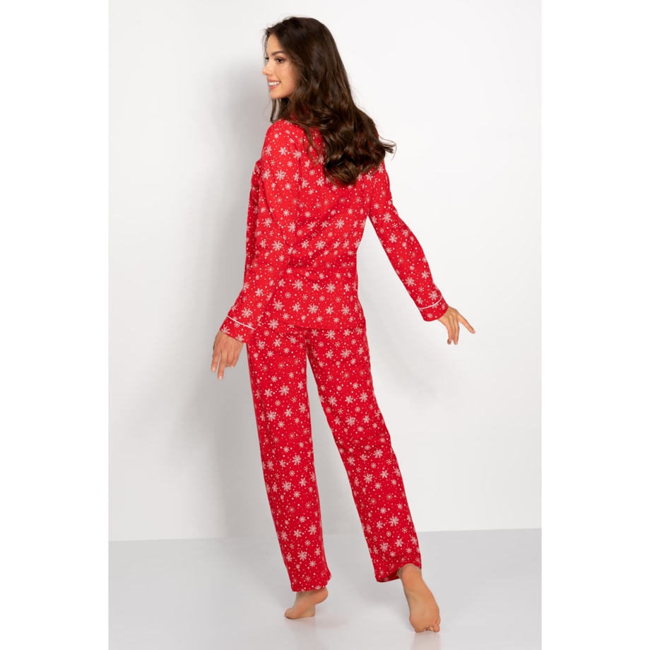 Piżama Letters To Santa Red, S