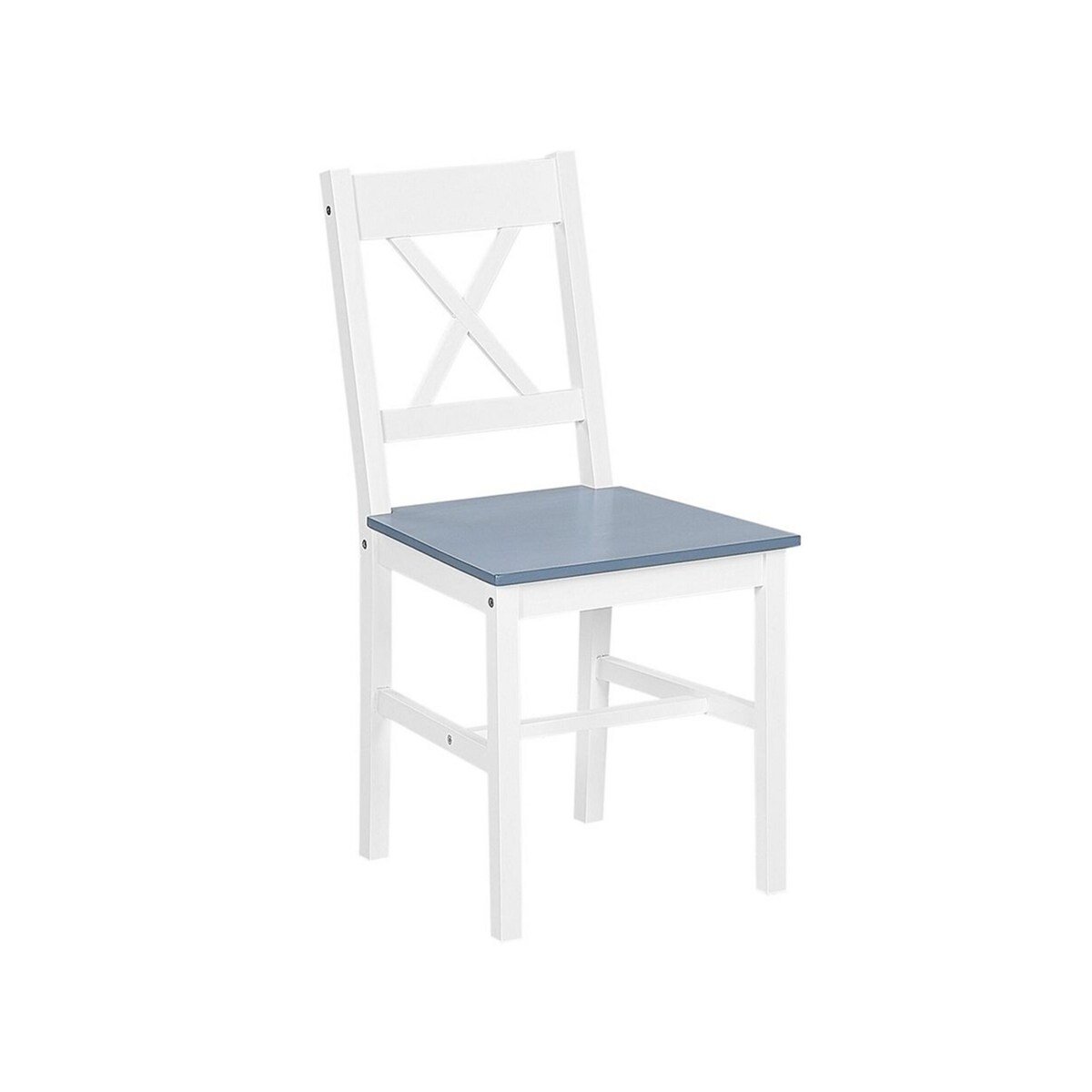 Zestaw do jadalni stół i 4 krzesła drewniany biały MOANA