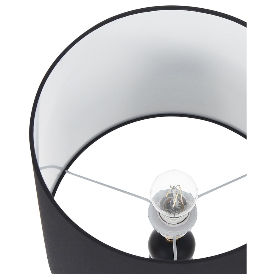 Lampa stołowa metalowa czarna ze złotym ASSONET