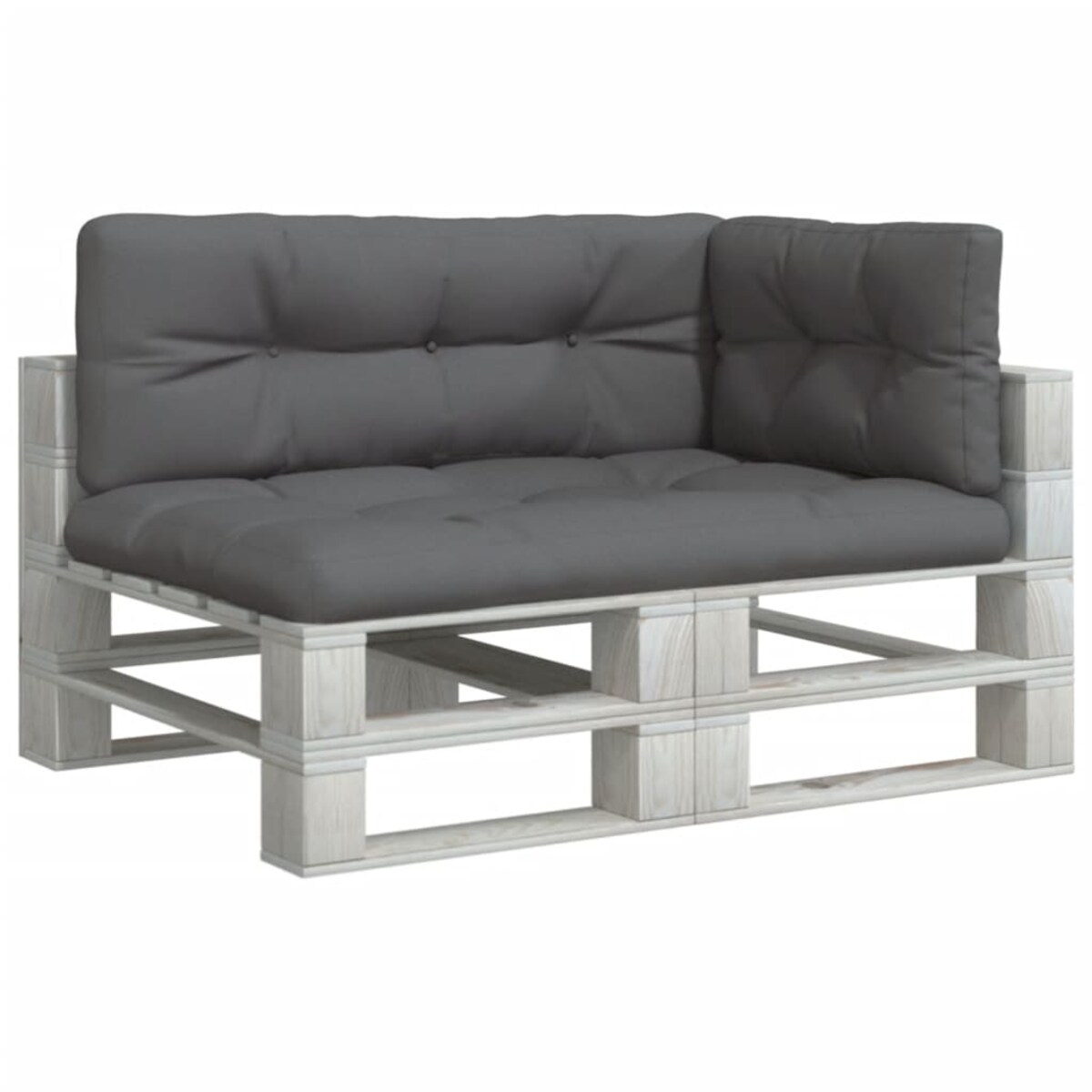 vidaXL Poduszki na palety, 3 szt., antracytowe, tkanina