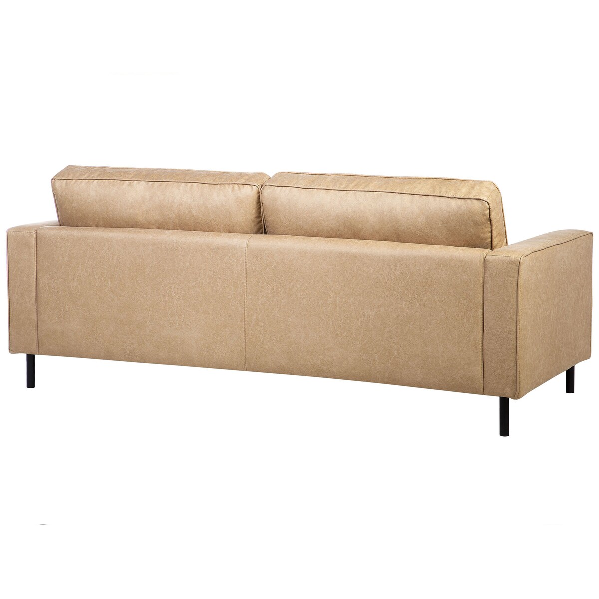 Sofa dla 3 osób SAVALEN Ekoskóra Beżowy