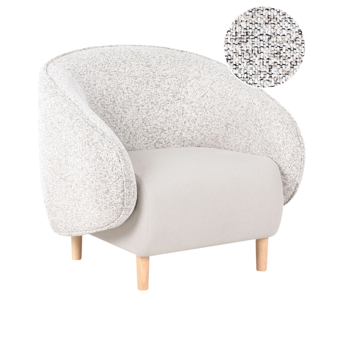 Fotel UMEA Jasnobeżowy