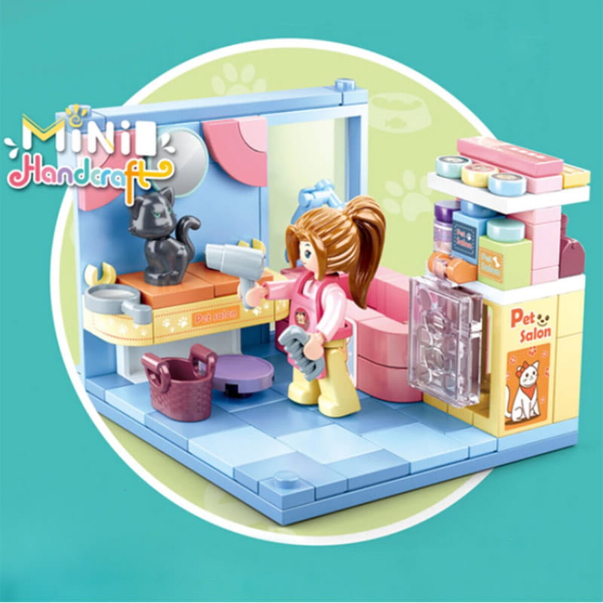 GROOMER - mini pokoik klocki - Sluban - 113 elementów