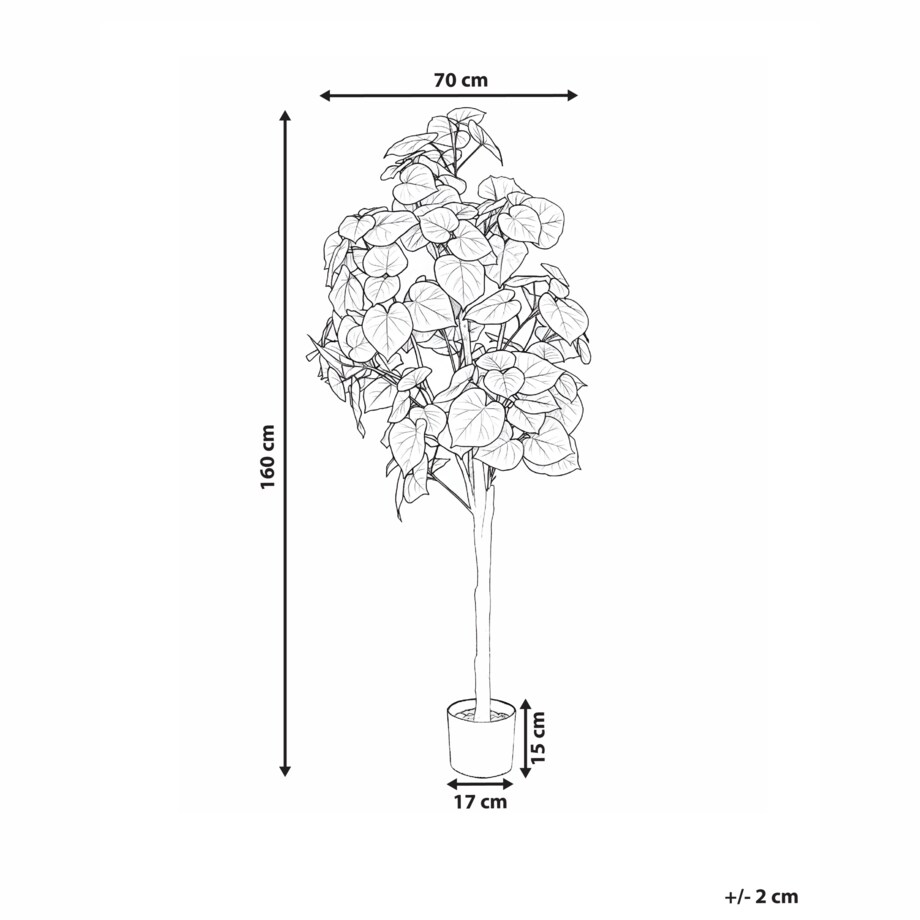 Sztuczna roślina FICUS TREE 160 cm Zielony