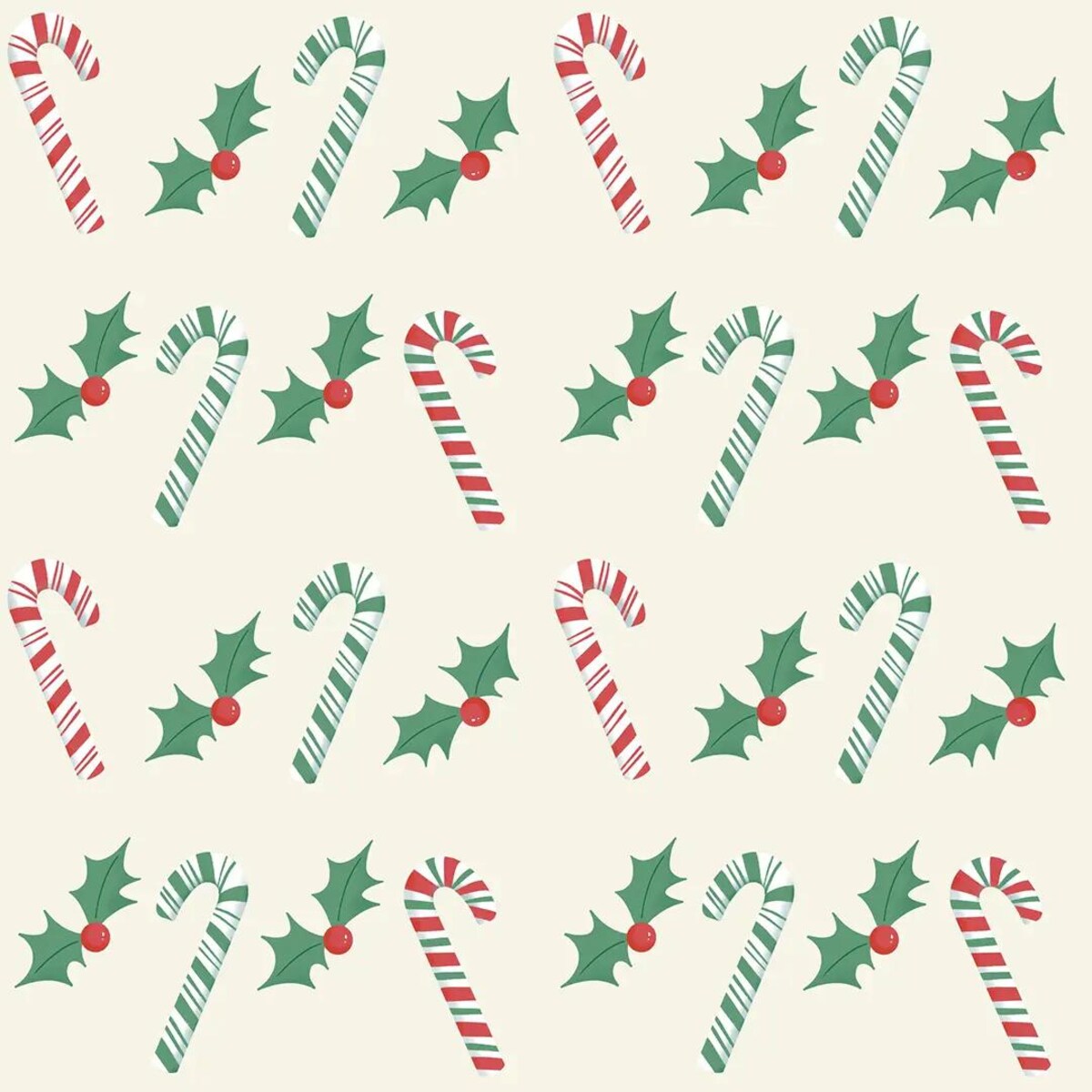 Serwetki świąteczne - Laski świąteczne i jemioła (2szt.)