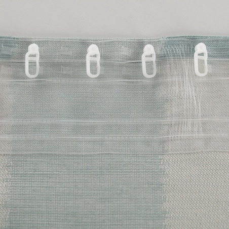 Zasłona BASIC na taśmie marszczącej 130x280 cm miętowy 1szt. 130x280 turkusowy