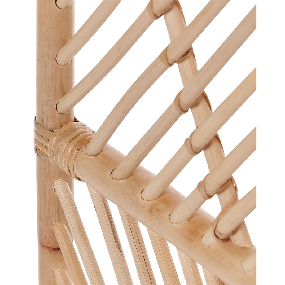 3-panelowy składany parawan pokojowy rattanowy 106 x 180 cm naturalny COSENZA